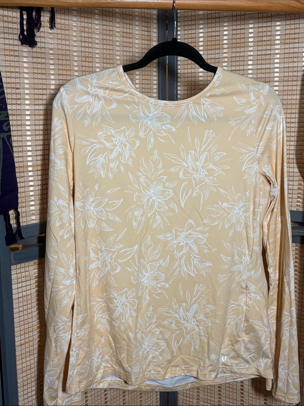 Yellow Floral Hang Ten Rashguard